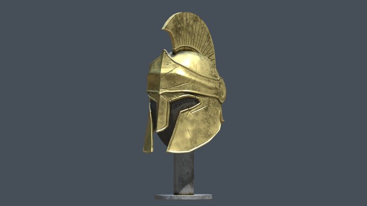 Greek Helmet 3D Model