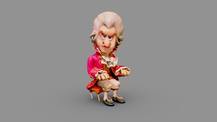 Mozart 3D Model