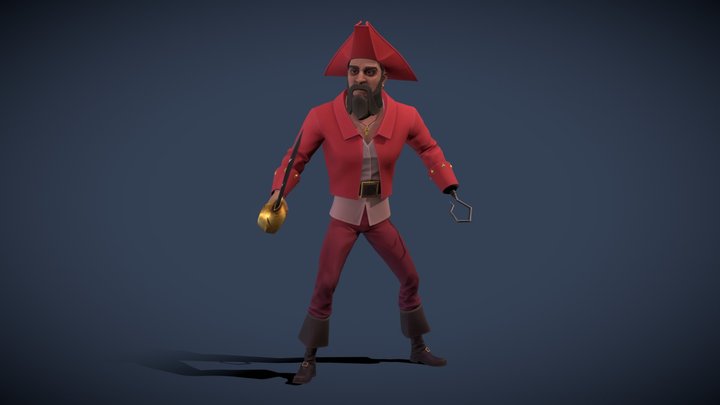 Pirate Captain 3D Model