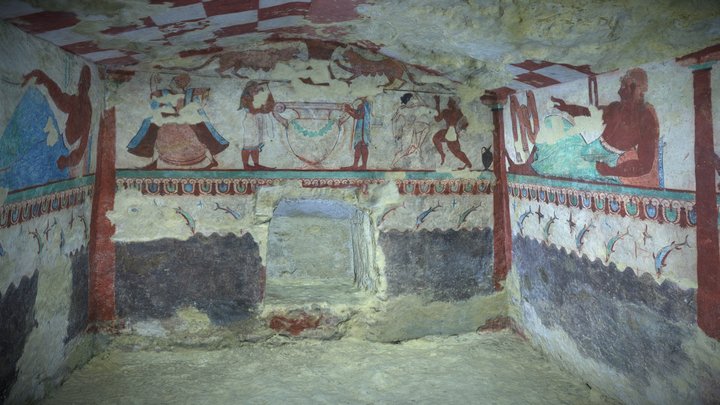 Tomba delle Leonesse, 530 - 520 a.C. 3D Model