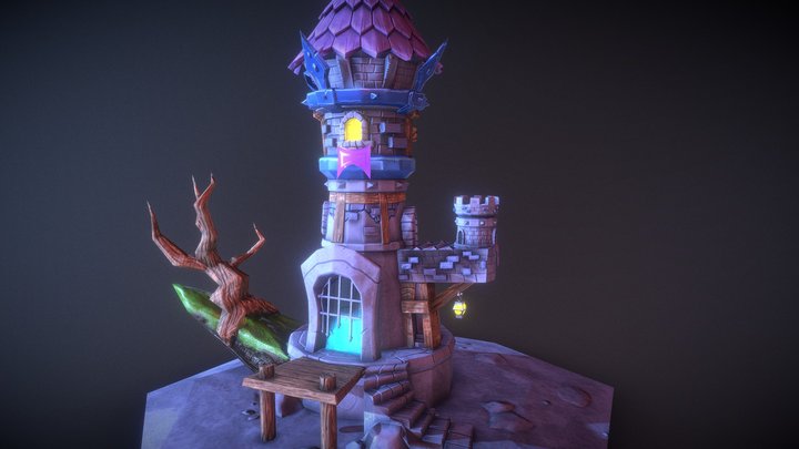Fantasy tower 3D Model