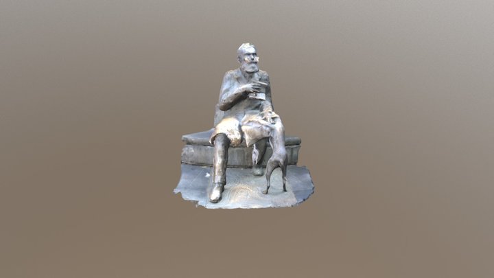 statue de Charles Buls 3D Model