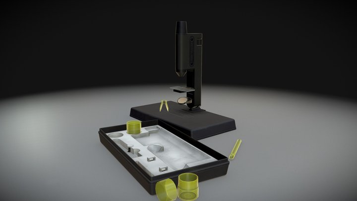Children Microscope "Naturalist" Asset 3D Model