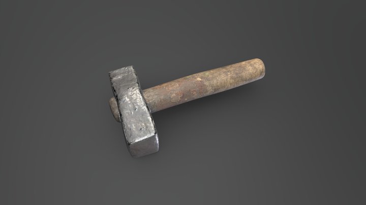 Medieval mine hammer 3D Model