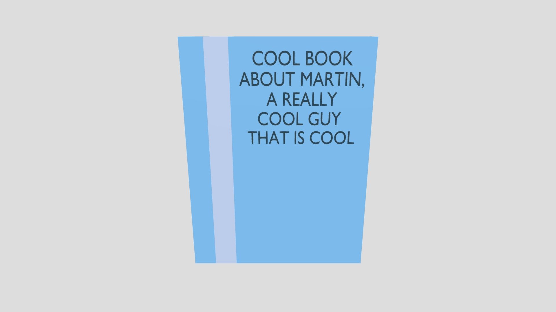 Cool book about cool guy that’s cool Download Free 3D model by