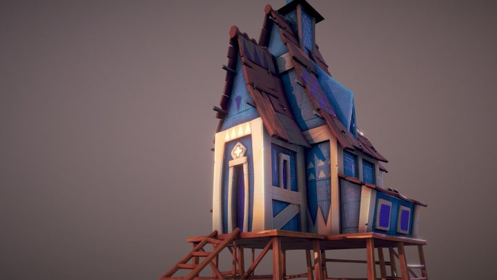 Stylized House 3D Model