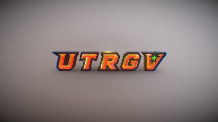 UTRGV Athletic Letters 3D Model