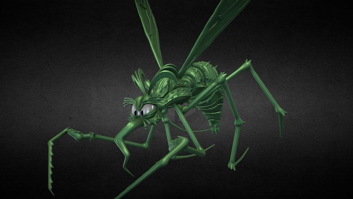 Angry mosquito 3D Model