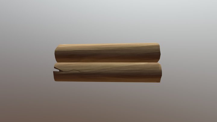 Stylized logs 3D Model