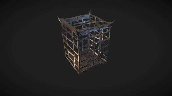 Cage Human 3D Model