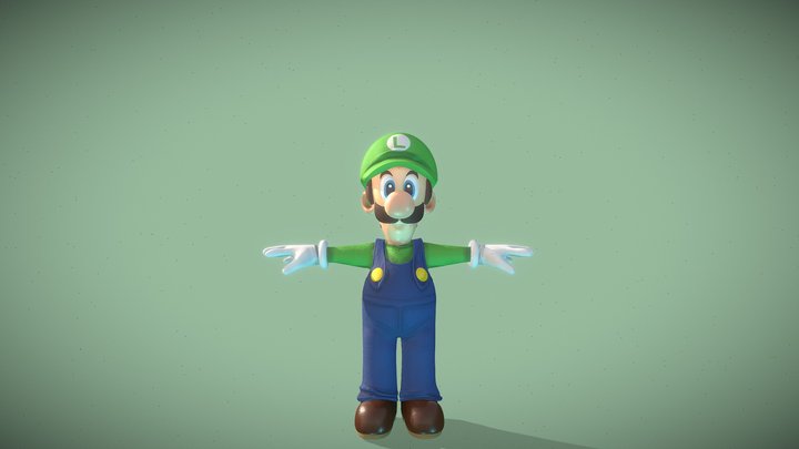 Luigi - (Super Mario Bros) 3D Model