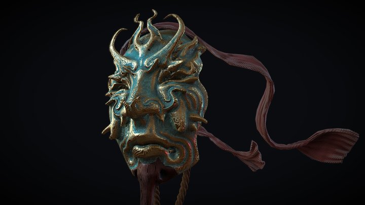 Asian Mask 3D Model