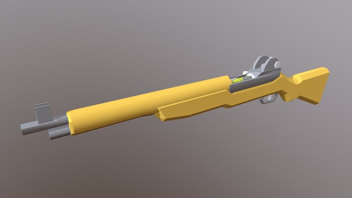 Low Poly M1 Garand 3D Model