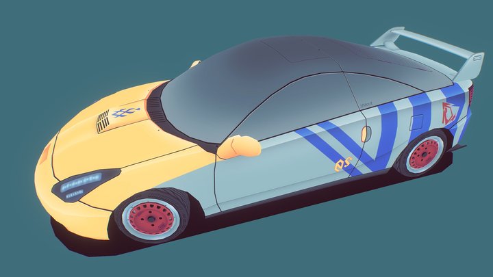Nebula Celica GTS Near Future Mod (stylized) 3D Model