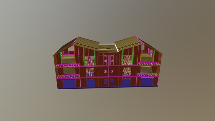 1822- Flats ISO 3D Model