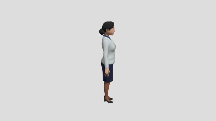 Businesswoman Avatar by Tripo – Modello 3D gratuito STL