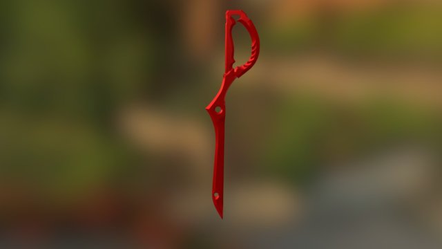 Kill La Kill Scissor Blade HighPoly 3D Model
