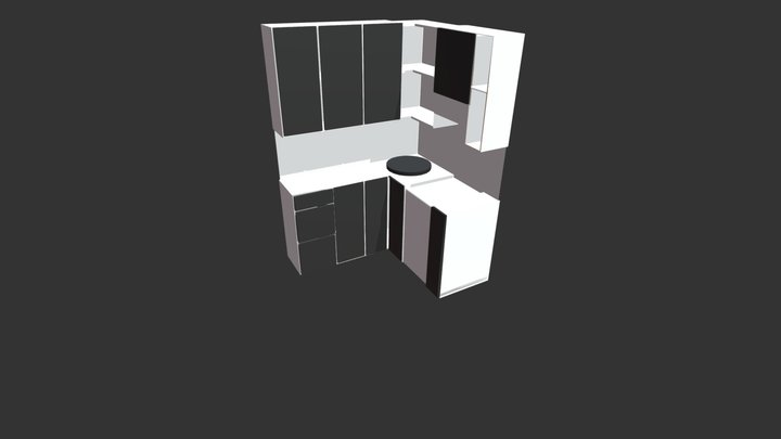 Closed Kitchen 3D Model