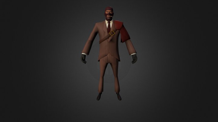 Cape Wip Red 3D Model