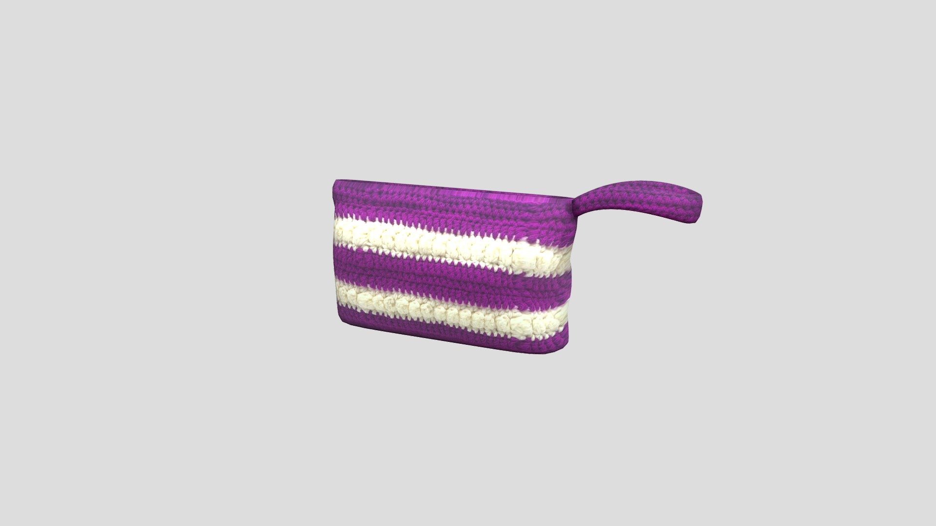 CROCHET CLUTCH BAG PURPLE