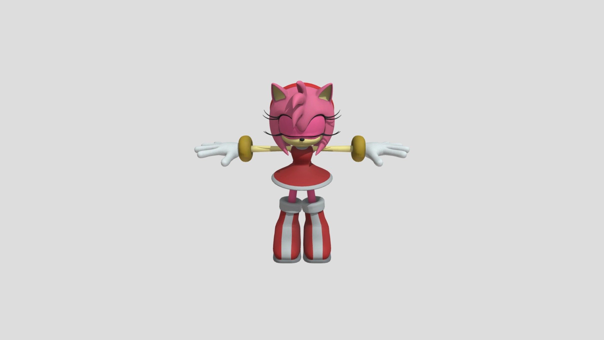 Amy Rose - Download Free 3D model by lissandroamorarios  (@lissandroamorarios) [f87d9fc]