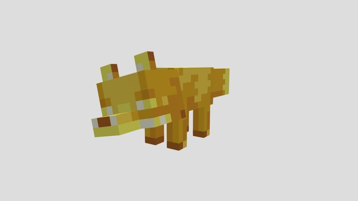 Golden Fox 3D Model