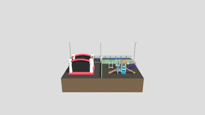 Модель набережной Иркутск 3D Model