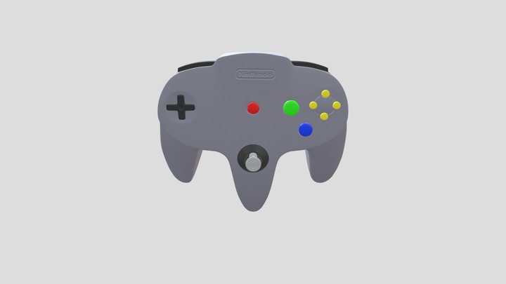 Nintendo 64 controller 3D Model