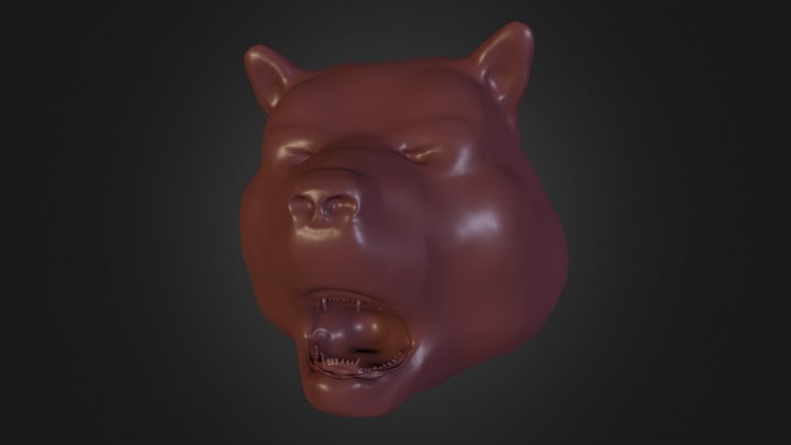 Sculptfab bear with tiny teeth 3D Model