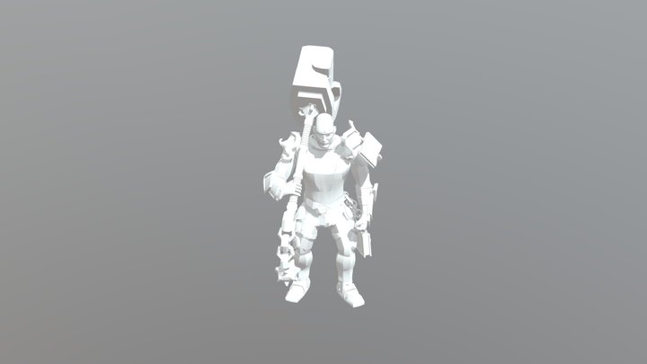 Cleric Character 3D Model