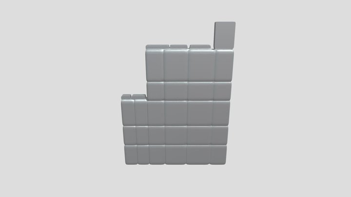 periodic table of chemical elements 3D Model