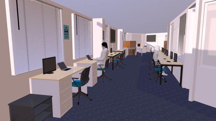 VR-Office 3D Model