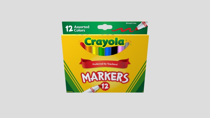Crayola Markers 3D Model