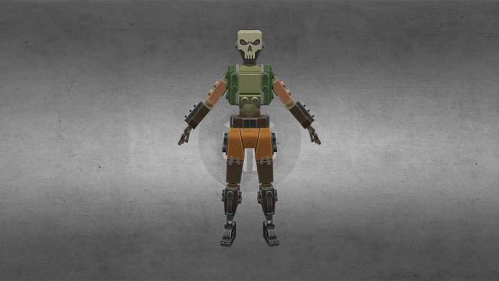 Free Fire Mad Brickman Bundle 3D Model – Free 3D Model STL