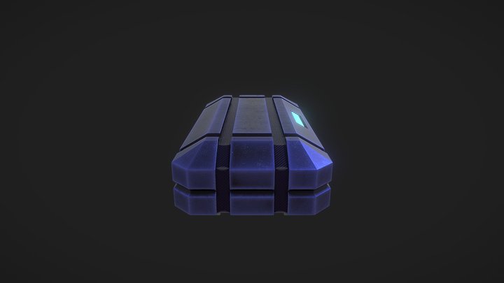 Sci-fi Crate 3D Model