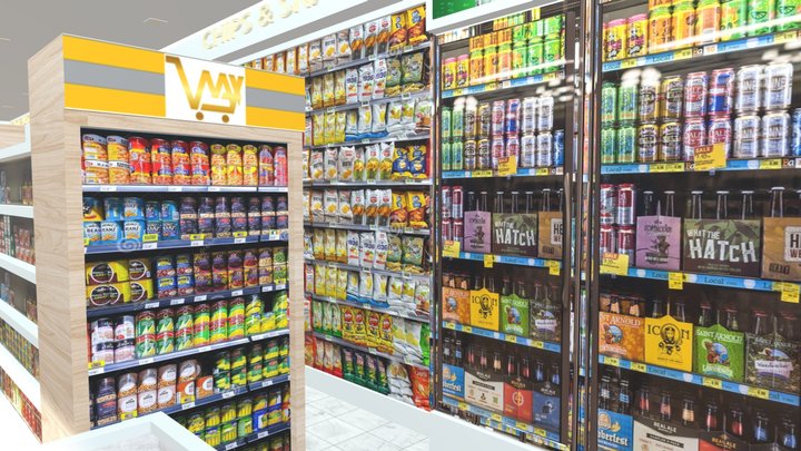Mini mart 3D Model