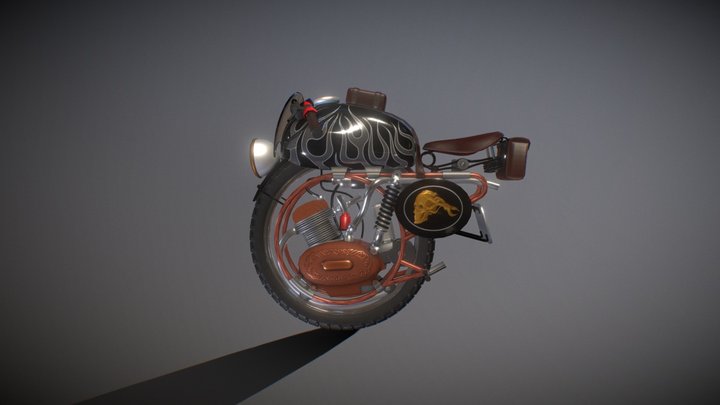 Royal Monobike 3D Model