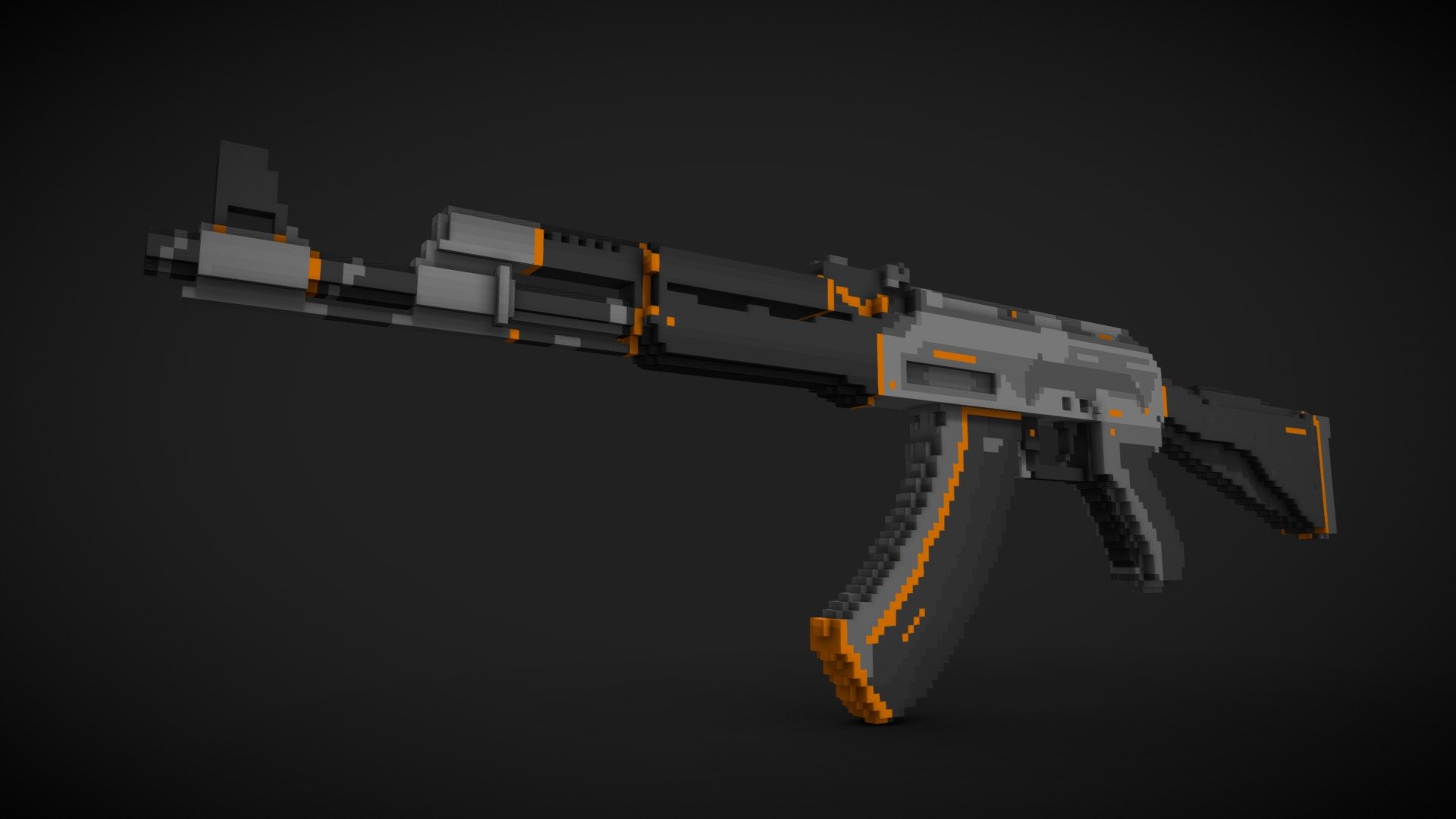 AK47 | Elite Build - Voxel Art - 3D model by Tung Linh (@tlinhh.41 ...