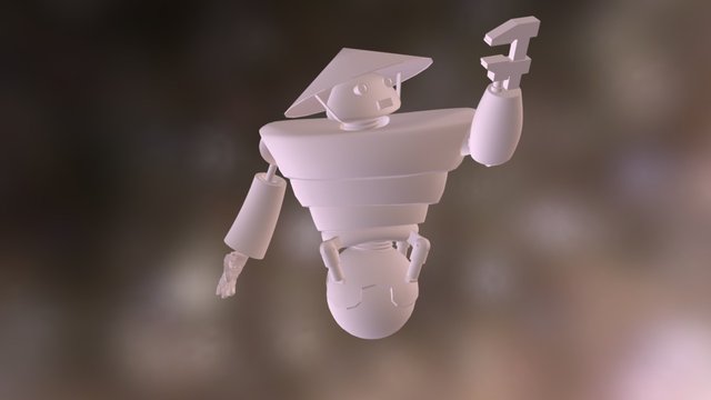 Robot 2 posed 3D Model