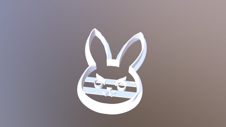 Overwatch Cookie Cutter - D.Va's Rabbit 3D Model