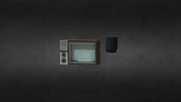 A Television for PS1 3D Model