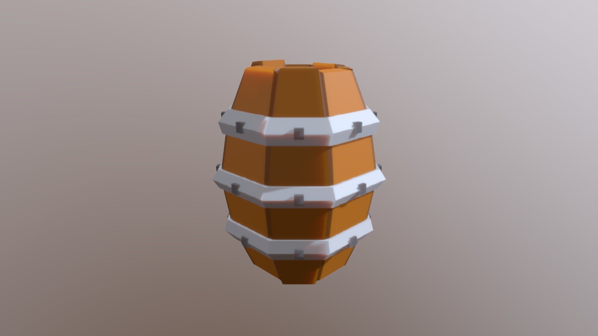 Barril - Low Poly