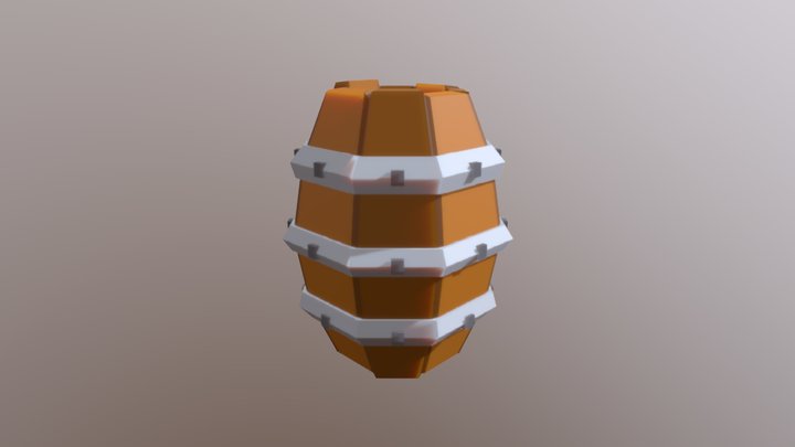 Barril - Low Poly 3D Model