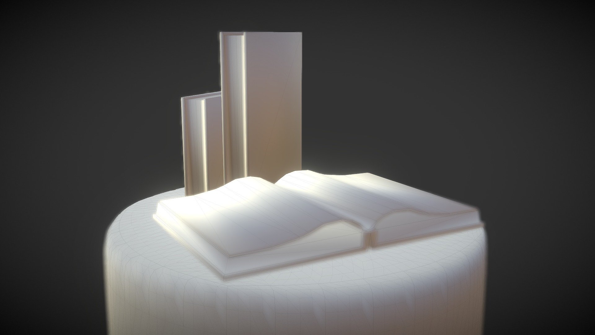 Books low poly props