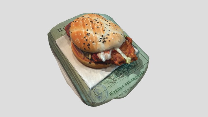 KFC Burger 3D Model