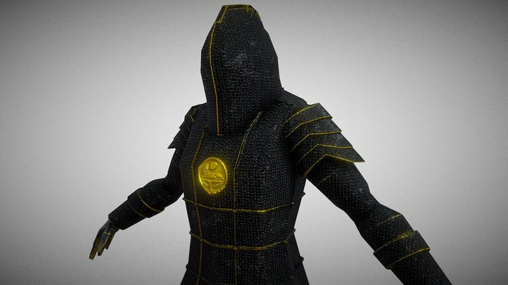 Obsidien Armor 3D Model
