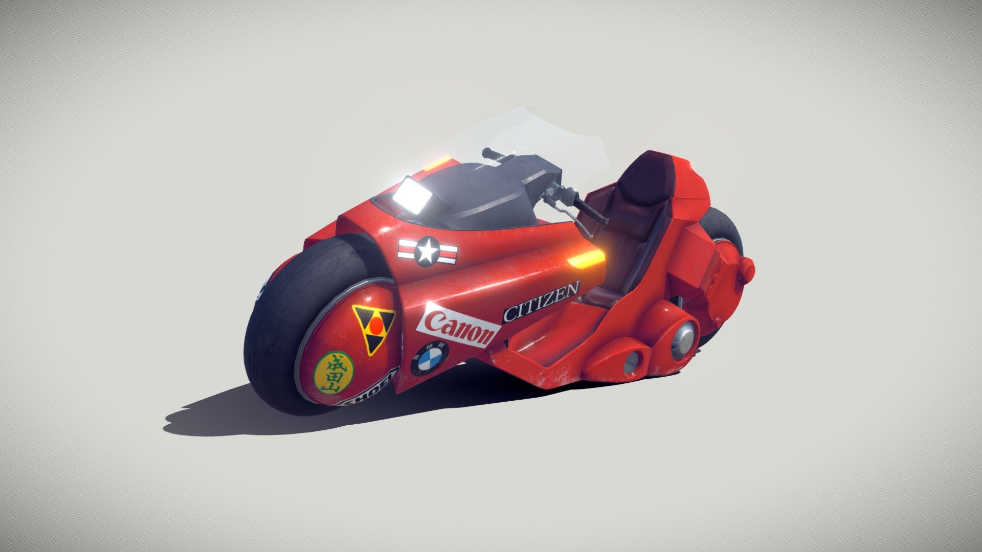 Kaneda's Motorbike - 3D model by arthurmaugendre [f88ae62] - Sketchfab