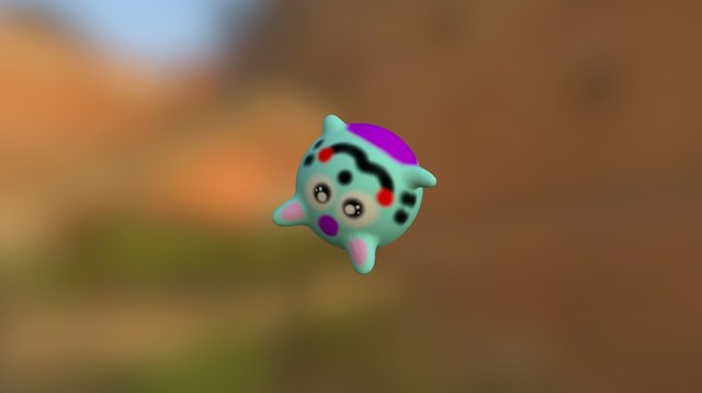 Aqua Kitty 3D Model