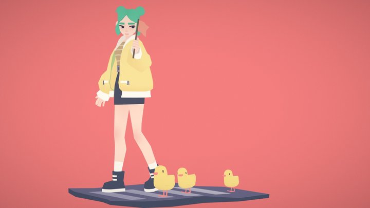 Traveling ducks 3D Model
