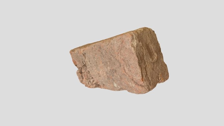 Brick with Fingerprint 3D Model